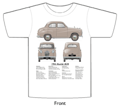 Austin A30 4 door saloon 1952 version T-shirt Front